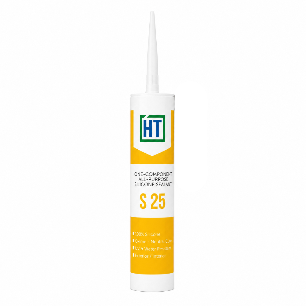 HT S25 all-purpose silicone sealant Singapore - neutral cure 300 ml cartridge supplied by T2960